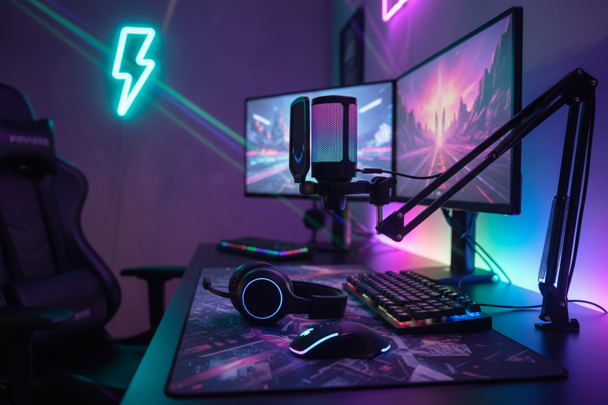 FIFINE gaming setup